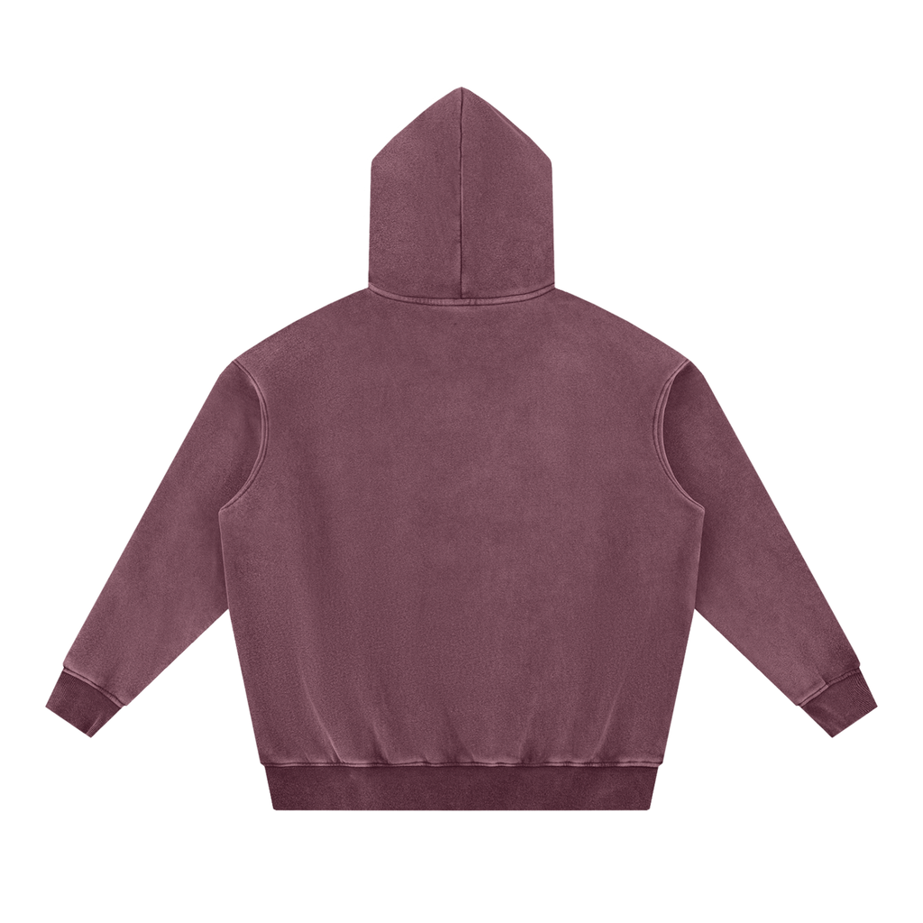 Snow Wash Fleece Oversize Hoodie