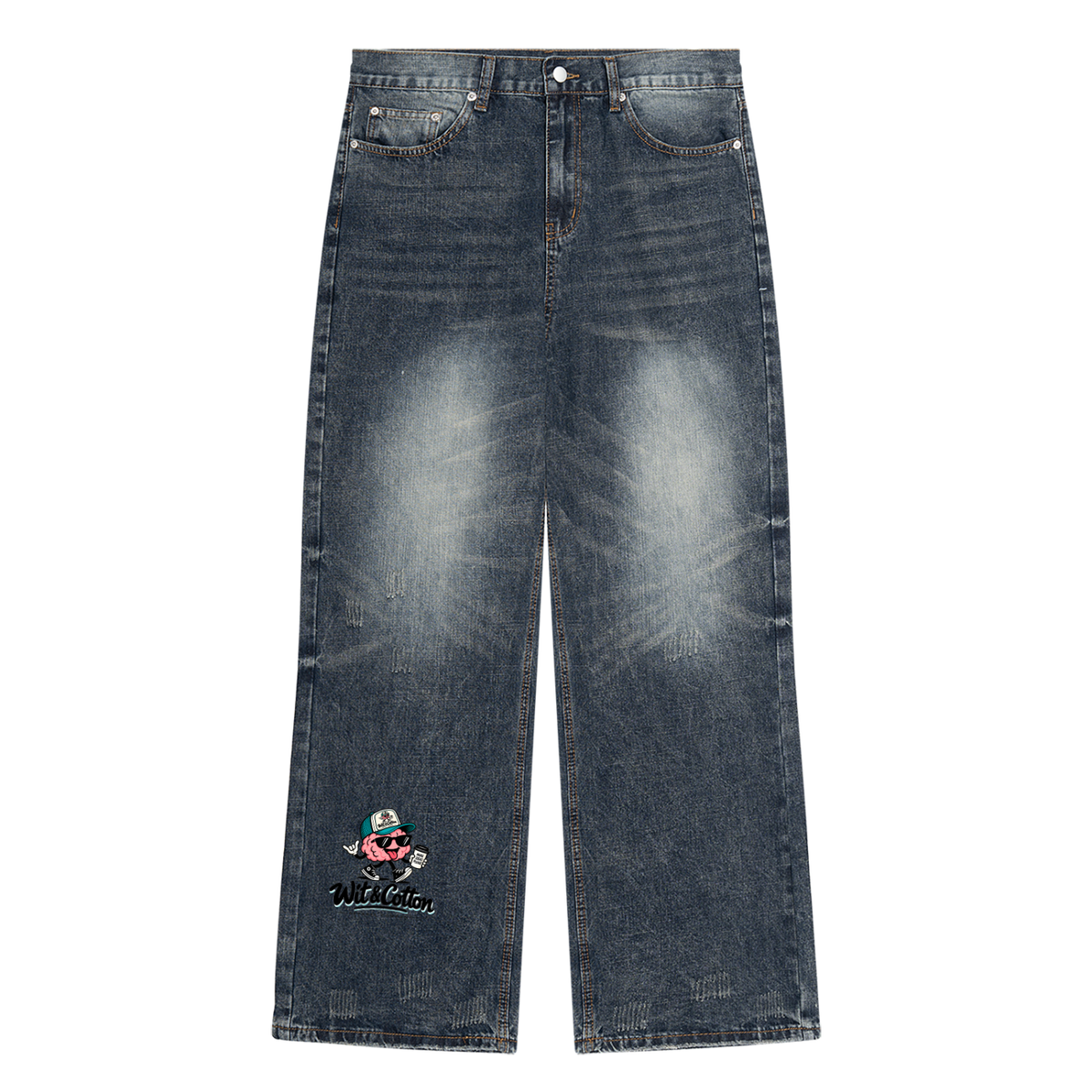 Men's Vintage Wash Denim Jeans